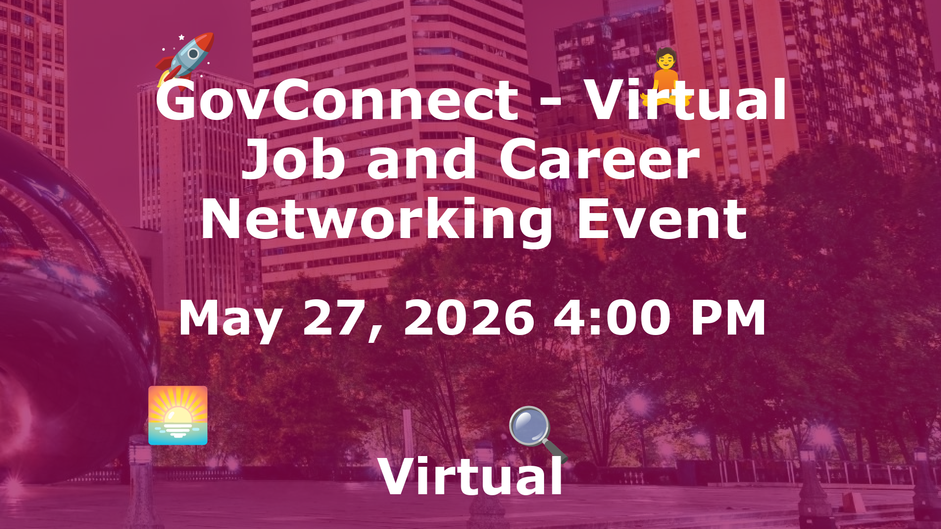 GovConnect - Virtual Job and Career Networking Event event image